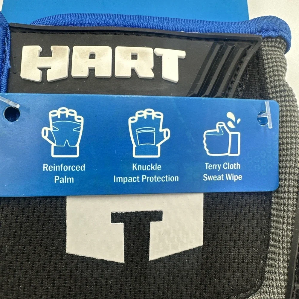 Hart Fingerless Impact‎ Gloves Size X Large Reinforced Palm Knuckle Protect NEW